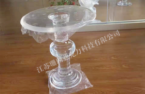 Acrylic glass round table
